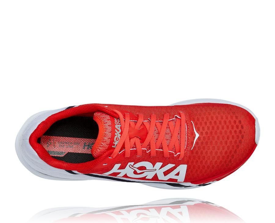 Zapatillas Running Hoka One One Hombre - Rocket X - Rojas/Blancas - OEU495128